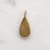 Fiery Pale Lavender Opal Teardrop & 14k Gold Pendant