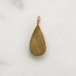 Fiery Pale Lavender Opal Teardrop & 14k Gold Pendant