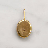 Otherworldly Black Opal & 14k Gold Pendant