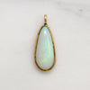 Shimmering Opal Tear Drop in 14k Gold Pendant
