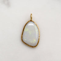 Free Form Opal in 14k Gold Pendant
