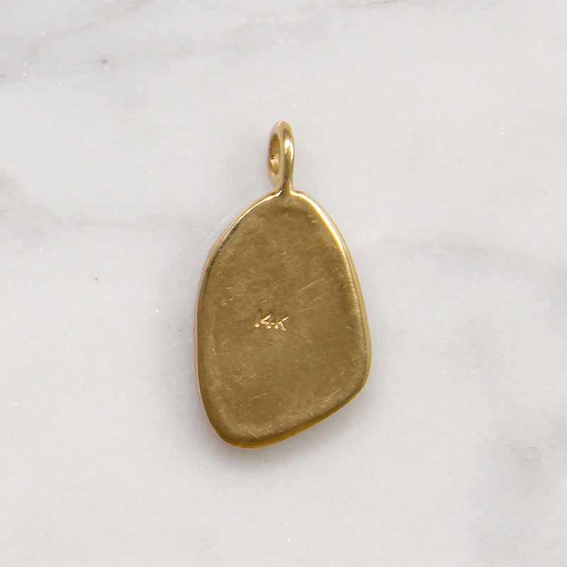 Free Form Opal in 14k Gold Pendant
