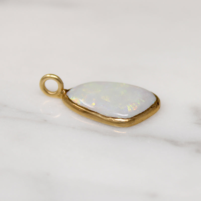 Free Form Opal in 14k Gold Pendant
