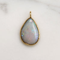 Magical Pale Lavender Opal in 14k Gold Pendant