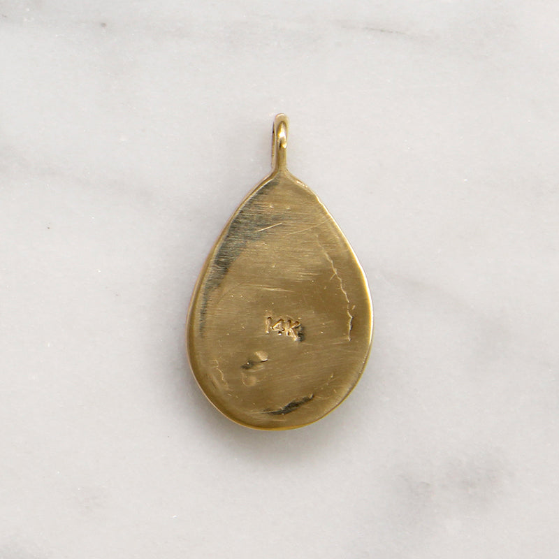 Magical Pale Lavender Opal in 14k Gold Pendant