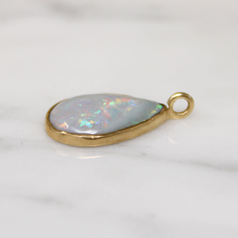 Magical Pale Lavender Opal in 14k Gold Pendant