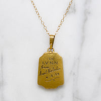 Charming Engraved 1939 Gold Fill Locket