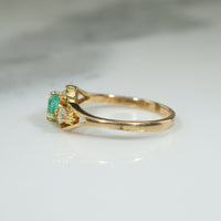 Little Emerald and Diamond Ring