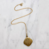 Pinstriped 14k Gold Edwardian Locket
