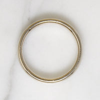 Satisfying Size 9.5 14k White Gold Wedding Band
