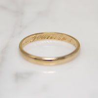 Victorian 14k Gold Wedding Band Size 7