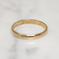 Victorian 14k Gold Wedding Band Size 7