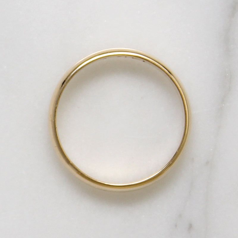 Vintage 14k Gold Half Round Band Size 6
