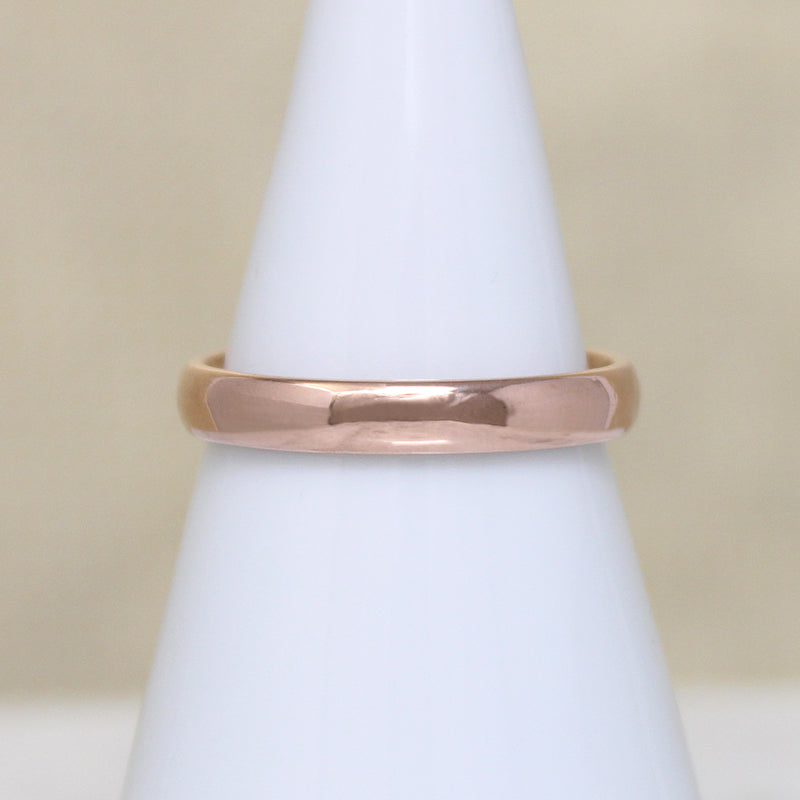Mellow 14k Rosy Gold Wedding Band Size 6.75