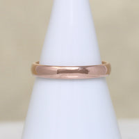 Mellow 14k Rosy Gold Wedding Band Size 6.75