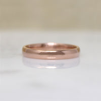 Mellow 14k Rosy Gold Wedding Band Size 6.75