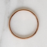 Mellow 14k Rosy Gold Wedding Band Size 6.75