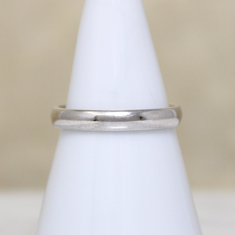Vintage 14k White Gold Wedding Band Size 5.75