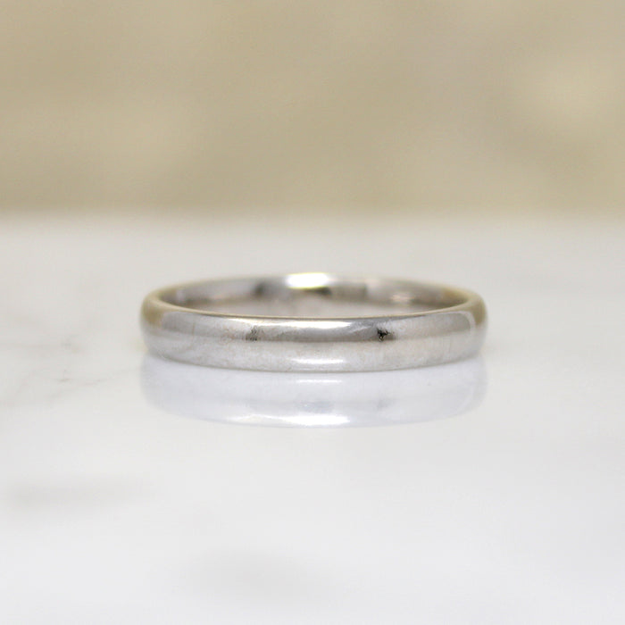 Vintage 14k White Gold Wedding Band Size 5.75