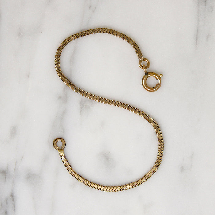 Gold Filled Snake Chain Bracelet