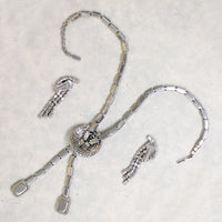 Icy Blue Rhinestone Necklace & Earring Set by Kramer