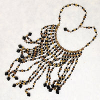 Fascinating Vamp's Peek-a-Boo Beaded Fringe Choker