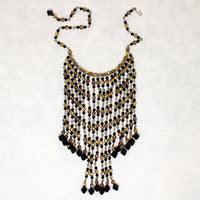 Fascinating Vamp's Peek-a-Boo Beaded Fringe Choker