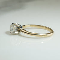 Old Mine Cushion Cut 1ct Diamond Solitaire