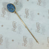 Ancient Lapis Pharaoh Gold Lapel Pin