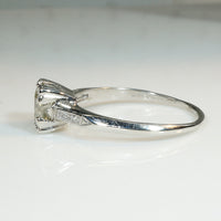 Classic 1ct Diamond Platinum 1940's Engagement Ring