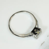 Classic 1ct Diamond Platinum 1940's Engagement Ring