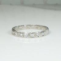 The Original Platinum Leap Year Diamond Band