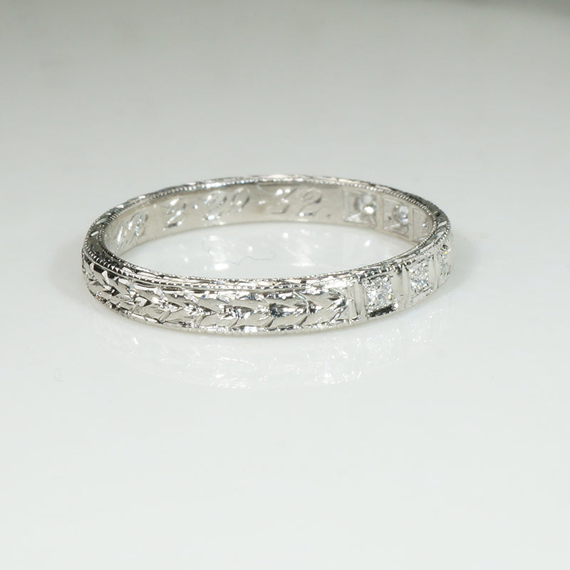 The Original Platinum Leap Year Diamond Band