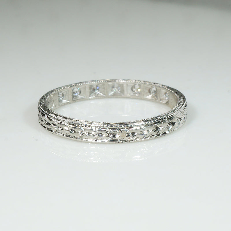 The Original Platinum Leap Year Diamond Band