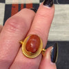 Gorgeous Carnelian Scarab Ring