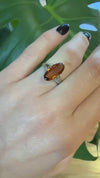 Smouldering Citrine in Sinuous Filigree Ring