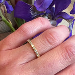 Vintage 18k Gold Diamond Band