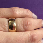 Extra Wide Gold Jabel Wedding Band