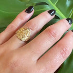 Gold Lion Ring Dated 1920