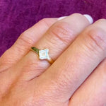 Exquisite Kite Diamond in Handcrafted Gold Ring by 720