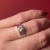 Shimmering White Gold 1970s Diamond Solitaire