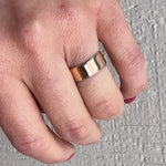 Wide Gold Wedding Band by Woods & Sons