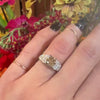 Fabulous Cognac Diamond in Step Side Engagement Ring
