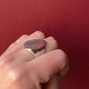 Mesmerizing Mexican Modernist Sterling Ring