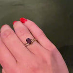 Rosy Gold and Garnet Ring c1890