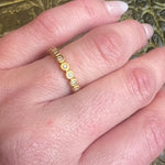 Rich 18k Yellow Gold & Diamond Eternity Band