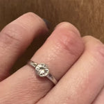 Sparkling Vintage Diamond in White Gold Bezel Ring by 720