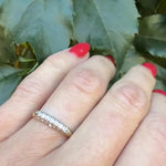 Classic Two-Tone Gold & Diamond Wedding Band