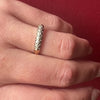 Classic 1940s Two-Tone Gold & Diamond Band