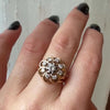 Fabulous French Diamond Cluster Ring